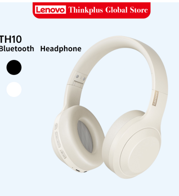 Lenovo TH10 Headphone Bluetooth Wireless Headset - White