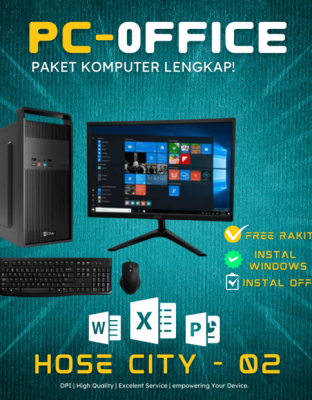 Komputer Full Set Murah Intel Core I3 Ram 4GB SSD 128GB HDD 500GB LED 19"