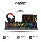 JERTECH Paket 1 Set Keyboard Gaming Headset Mouse CT4-01 Special Equipment 4 In 1 Gaming Mode